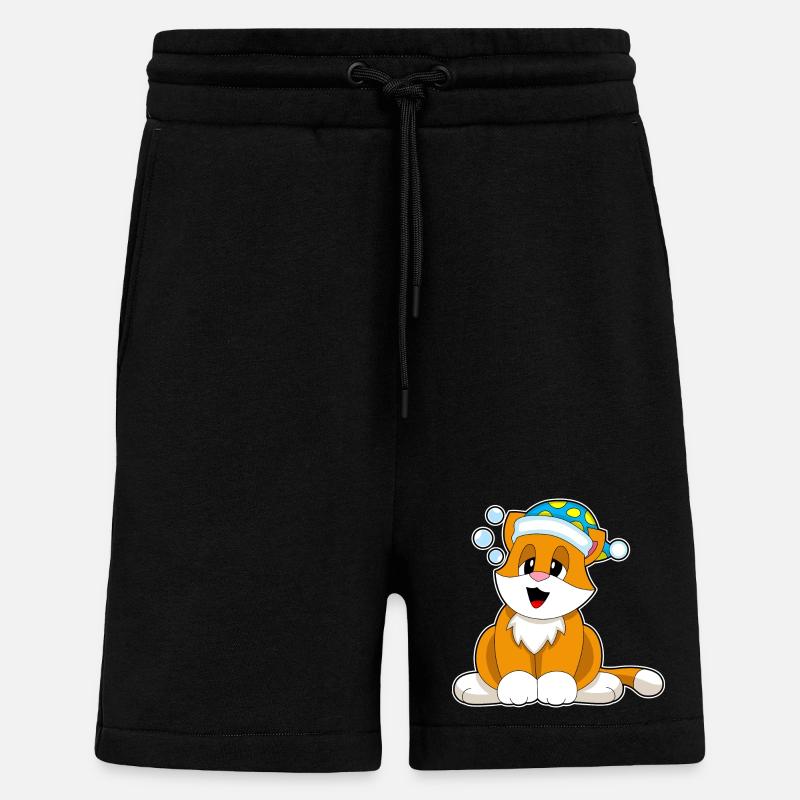 Bonnet de nuit pour chat - Short bio décontracté fabriqué en UE - SOLID BLACK