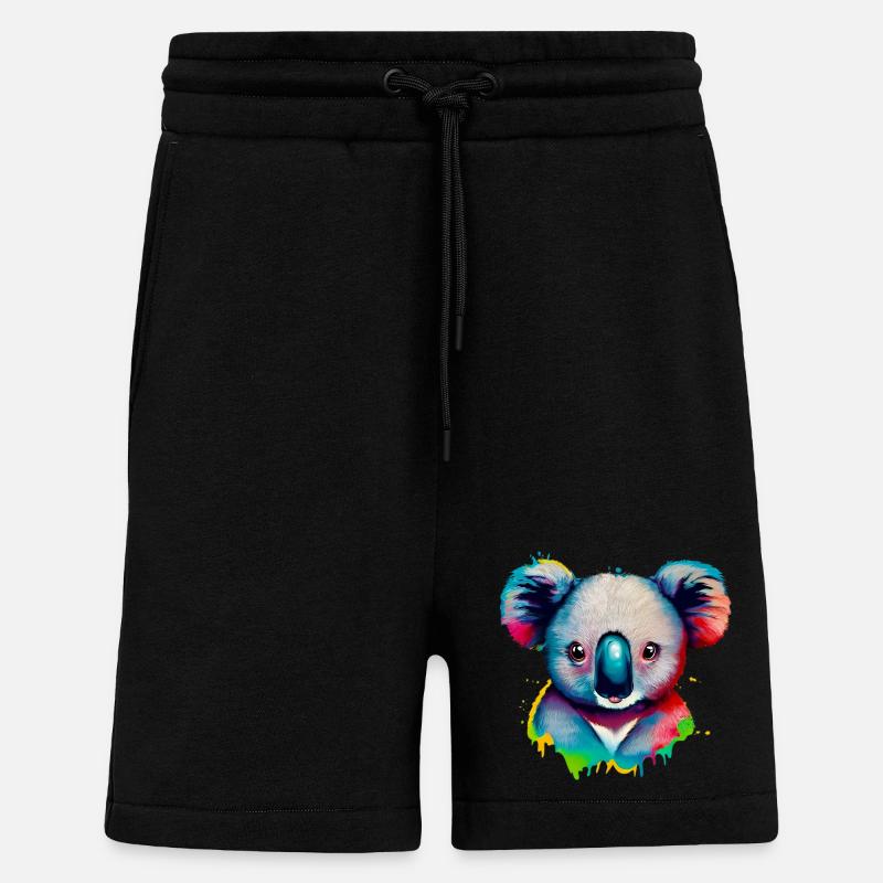 Koala - Short bio décontracté fabriqué en UE - SOLID BLACK
