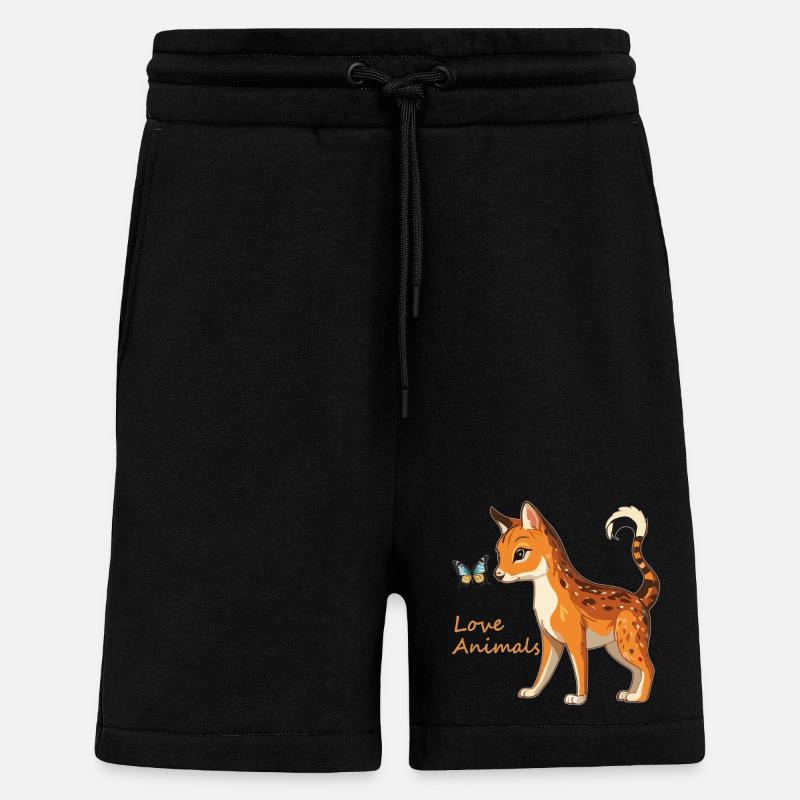Tierliebe - Shorts - made by SPREAD - SOLID BLACK
