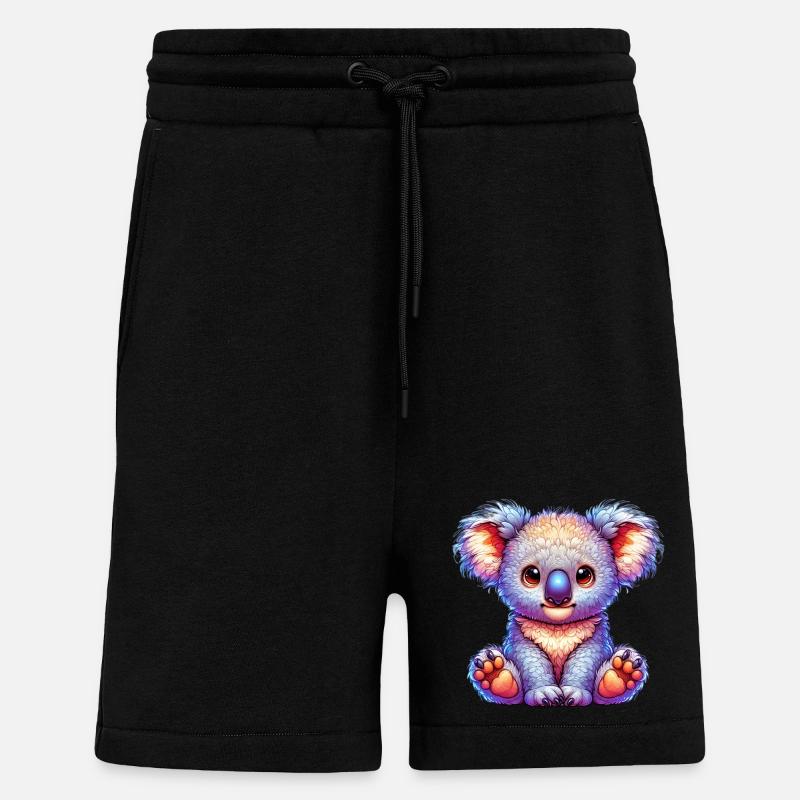 Koala - Short bio décontracté fabriqué en UE - SOLID BLACK