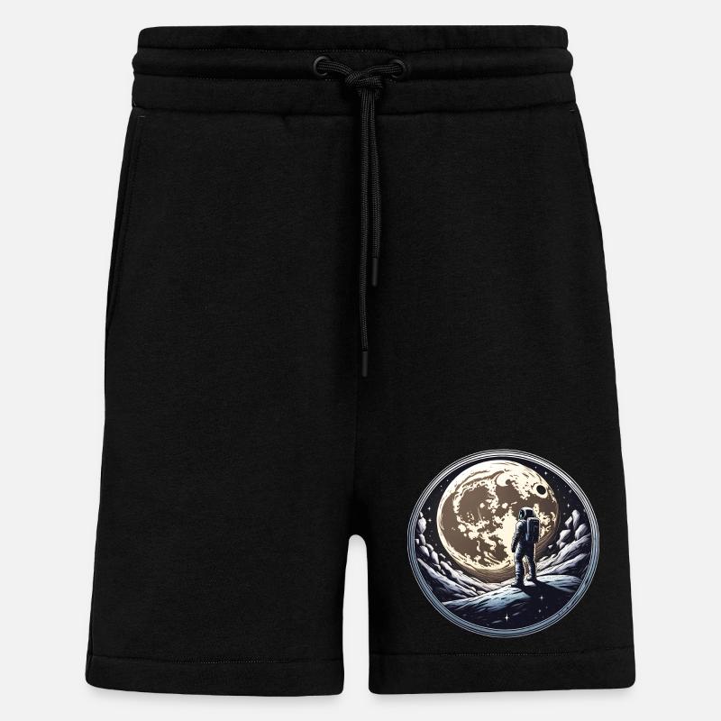 Moon man - Shorts - made by SPREAD - SOLID BLACK