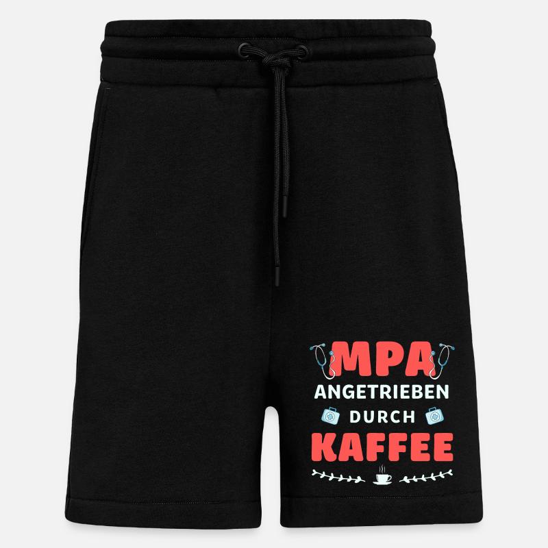 MPA powered by coffee - Shorts - made by SPREAD - SOLID BLACK