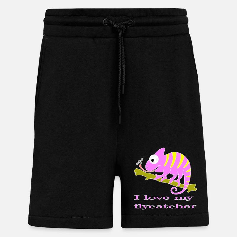 Chamaeleon tier - Shorts - made by SPREAD - SOLID BLACK
