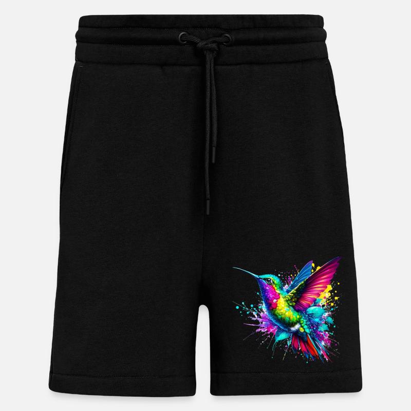 Hummingbird - Shorts - made by SPREAD - SOLID BLACK