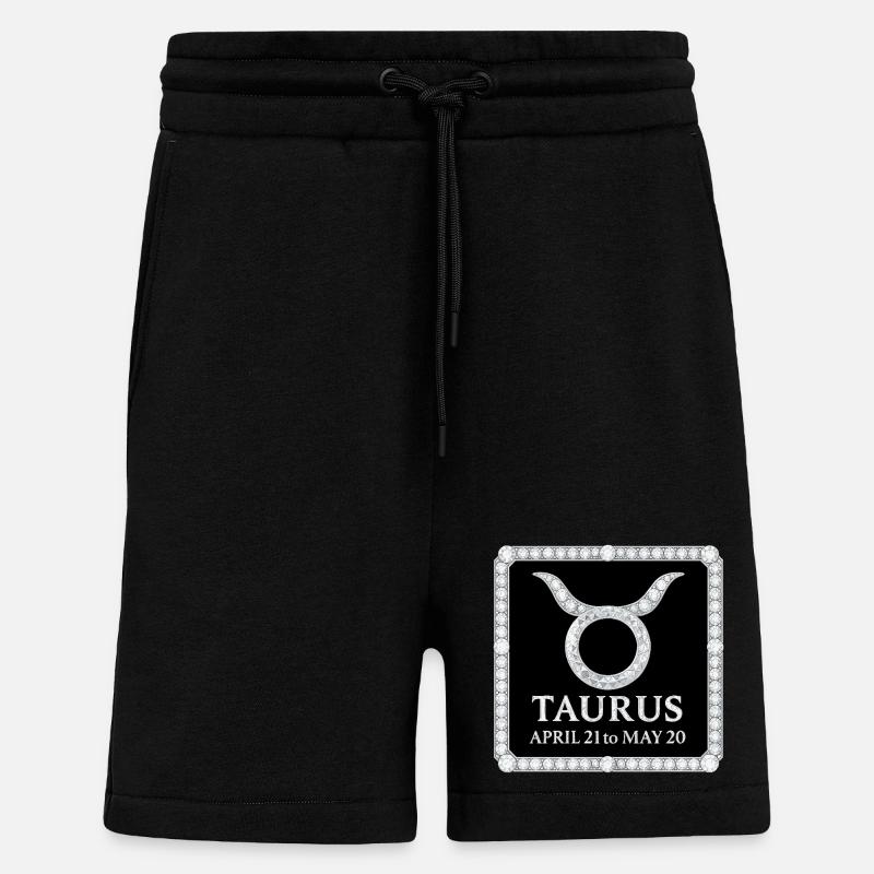 Sternzeichens Stier - Shorts - made by SPREAD - SOLID BLACK