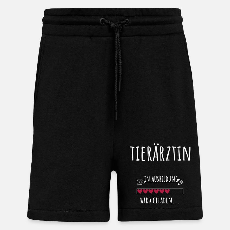 Tiermedizin Studium Beruf Ausbildung Tierärztin - Shorts - made by SPREAD - SOLID BLACK