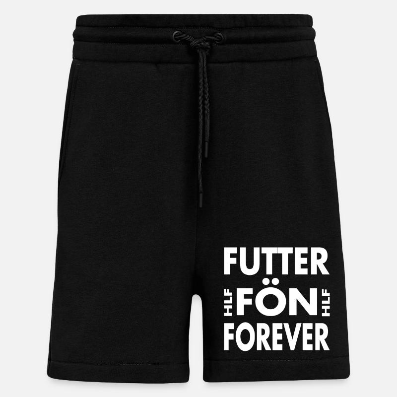 Futterfön Forever - Heißluftfritteuse Für immer - Shorts - made by SPREAD - SOLID BLACK