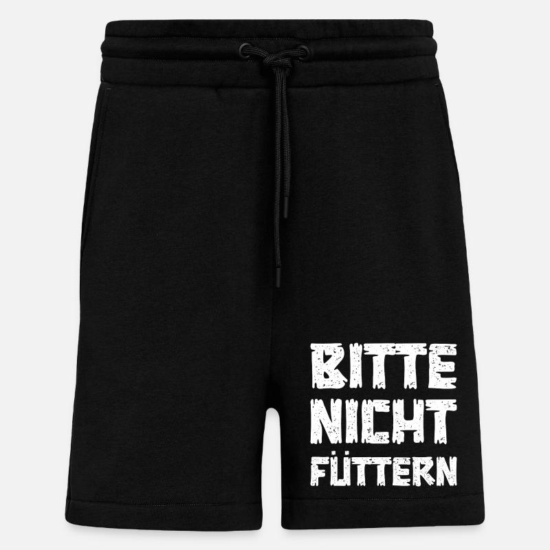 Bitte nicht füttern - Shorts - made by SPREAD - SOLID BLACK