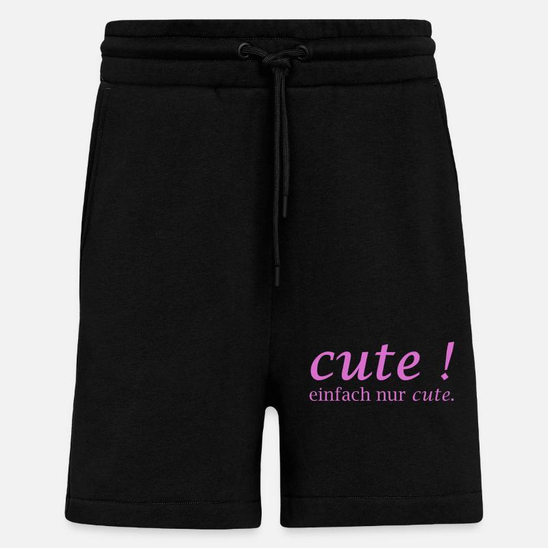 Cute! Einfach Nur Cute - Shorts - made by SPREAD - SOLID BLACK