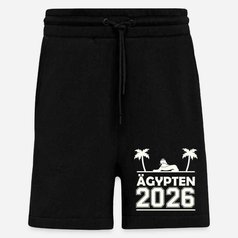 Silhouette Égypte 2026 - Short bio décontracté fabriqué en UE - SOLID BLACK