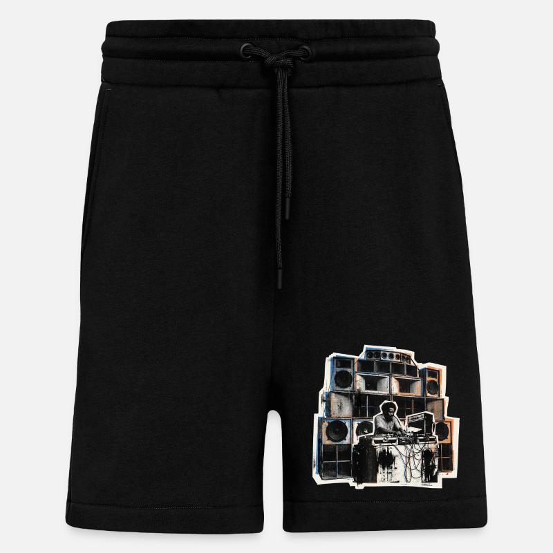 Dub Reggae Soundsystem Roots - Shorts - made by SPREAD - SOLID BLACK