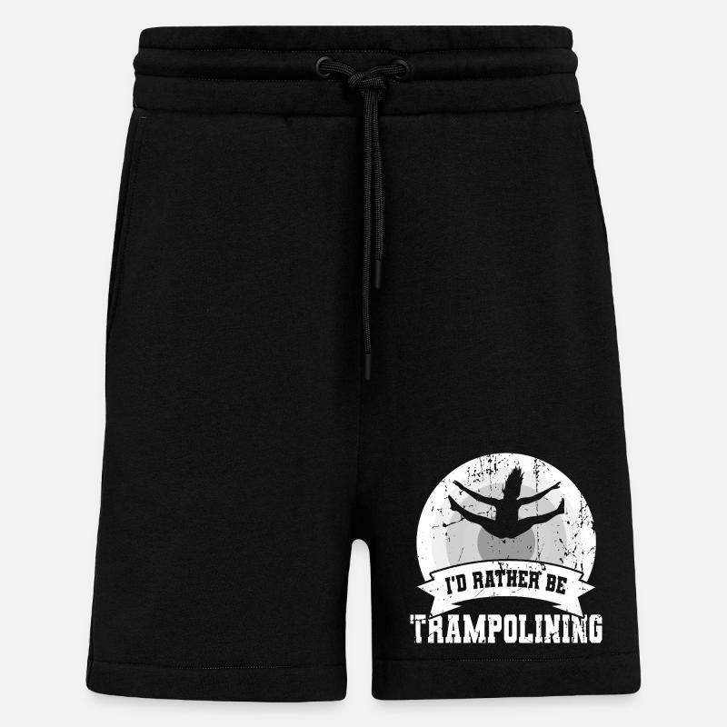 Ich würde lieber Trampolin springen - Shorts - made by SPREAD - SOLID BLACK