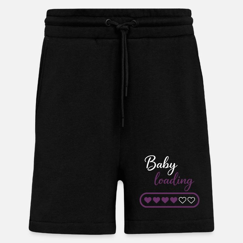 Baby loading herz - Shorts - made by SPREAD - SOLID BLACK