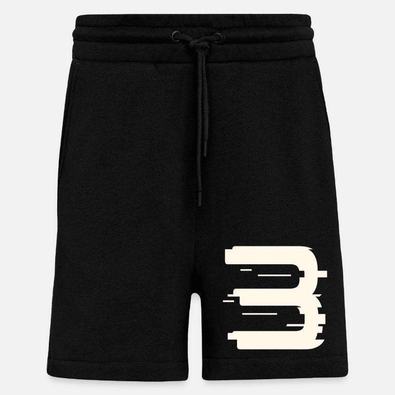 3 - Short bio décontracté fabriqué en UE - SOLID BLACK
