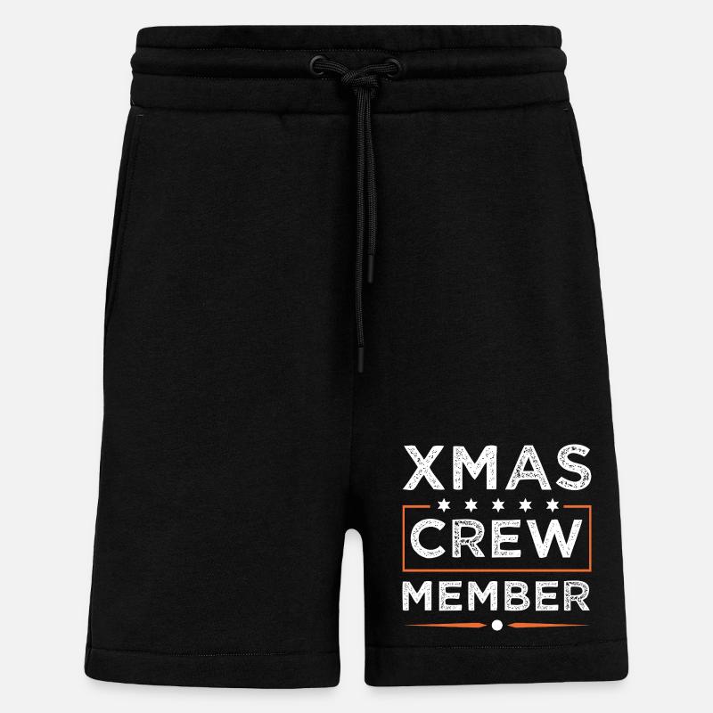 Équipage de Noël - Short bio décontracté fabriqué en UE - SOLID BLACK