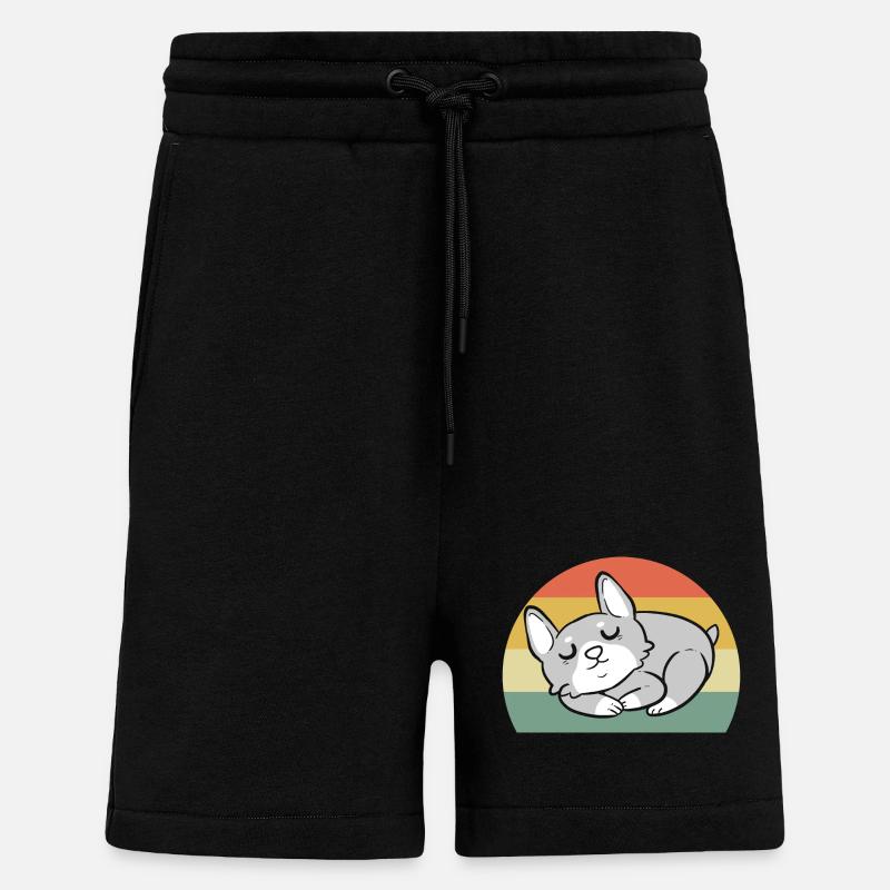 Corgi - Shorts - made by SPREAD - SOLID BLACK