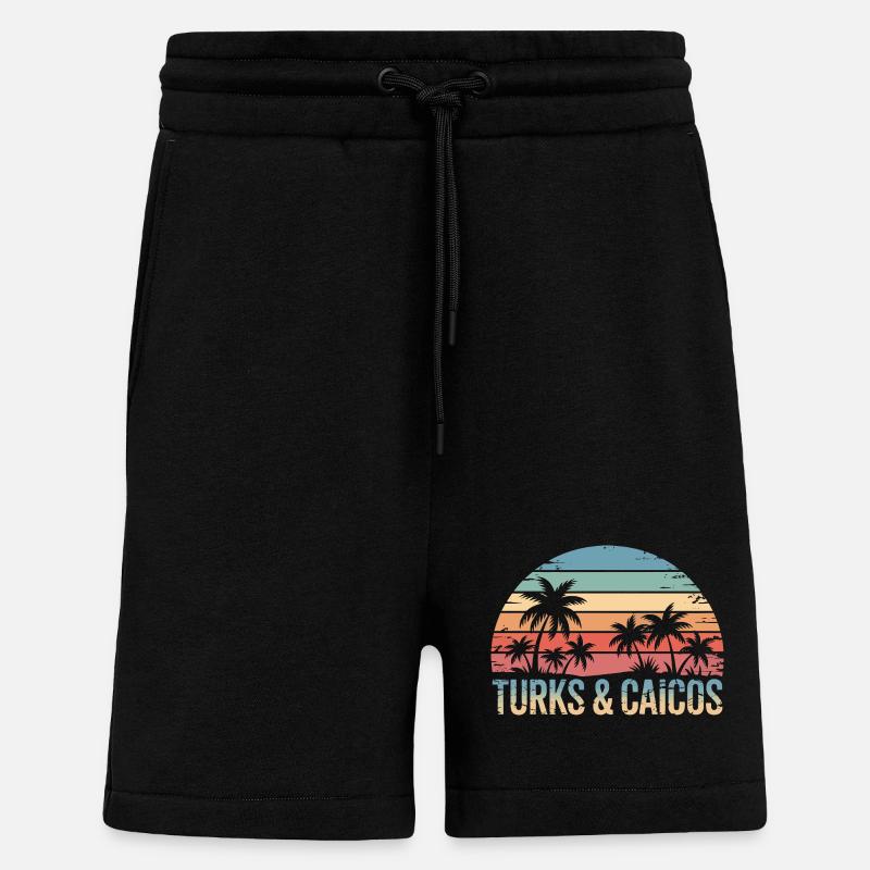 Turks- und Caicosinseln - Shorts - made by SPREAD - SOLID BLACK