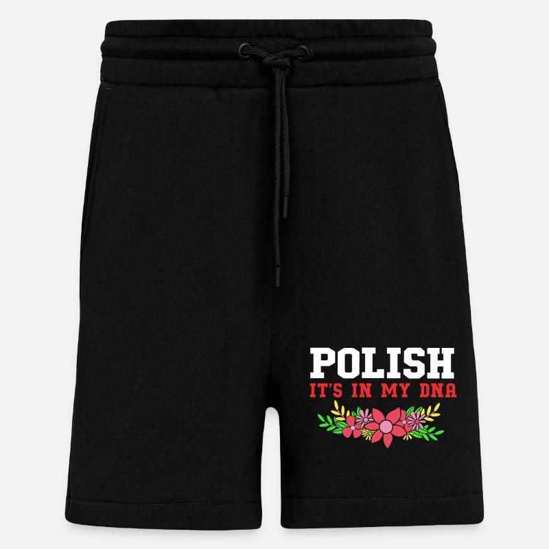 Polen Polnisch - Shorts - made by SPREAD - SOLID BLACK