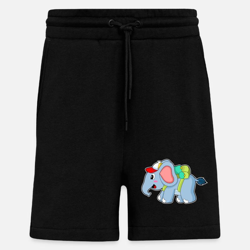 Elephant School Backpack - Shorts - made by SPREAD - SOLID BLACK