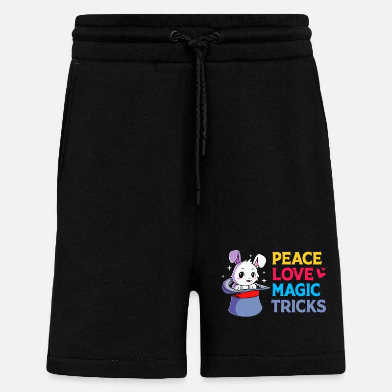 Sorcier - Short bio décontracté fabriqué en UE - SOLID BLACK