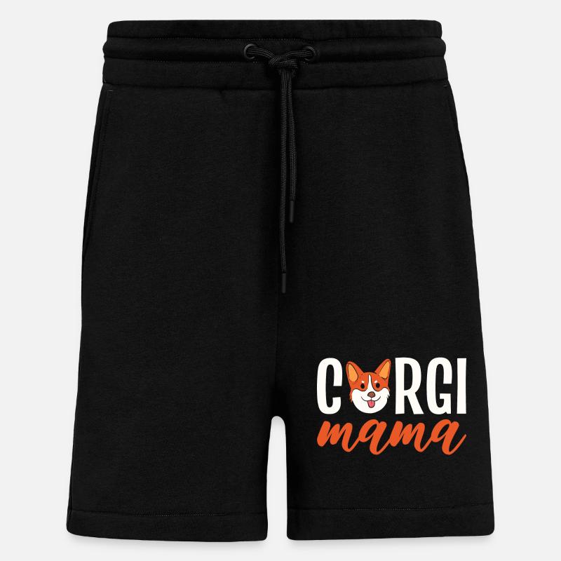 Corgi - Shorts - made by SPREAD - SOLID BLACK