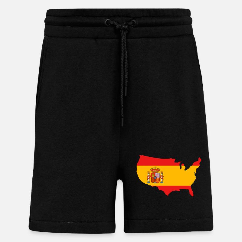 Espagne - Short bio décontracté fabriqué en UE - SOLID BLACK