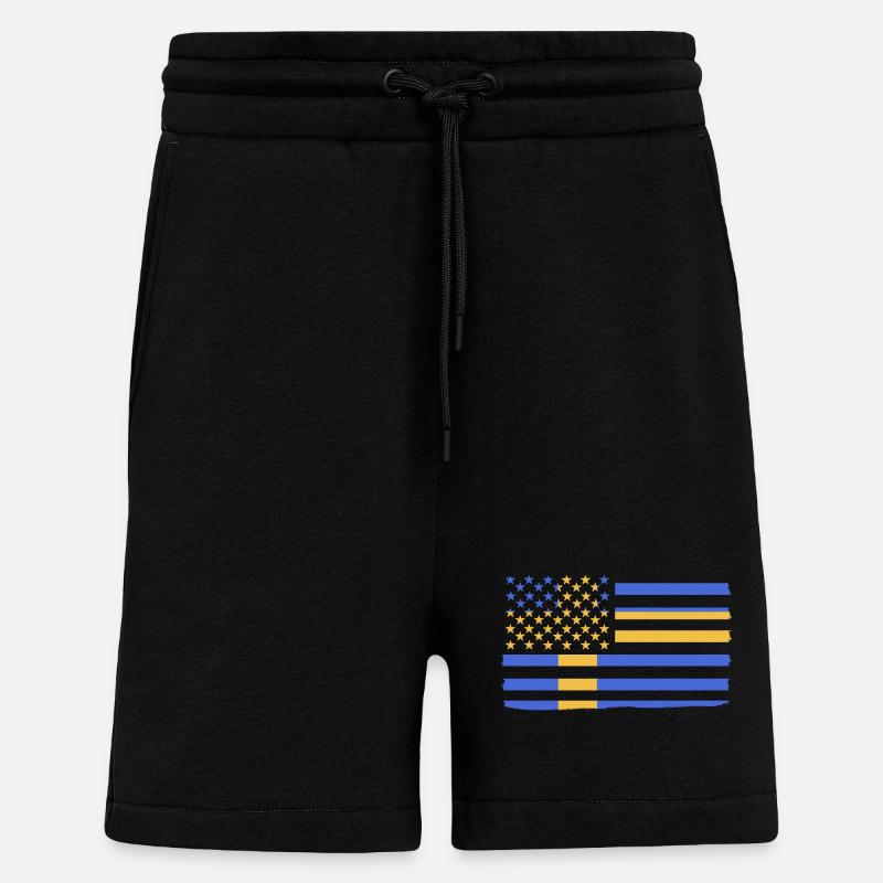 Schweden Schwedisch - Shorts - made by SPREAD - SOLID BLACK