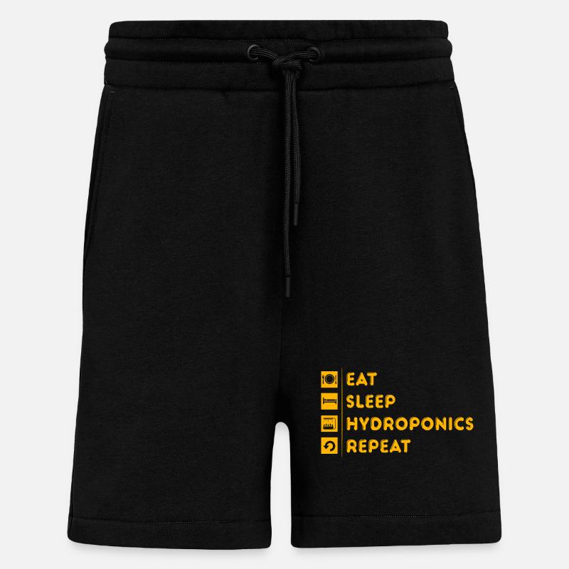 Hydroponik - Shorts - made by SPREAD - SOLID BLACK