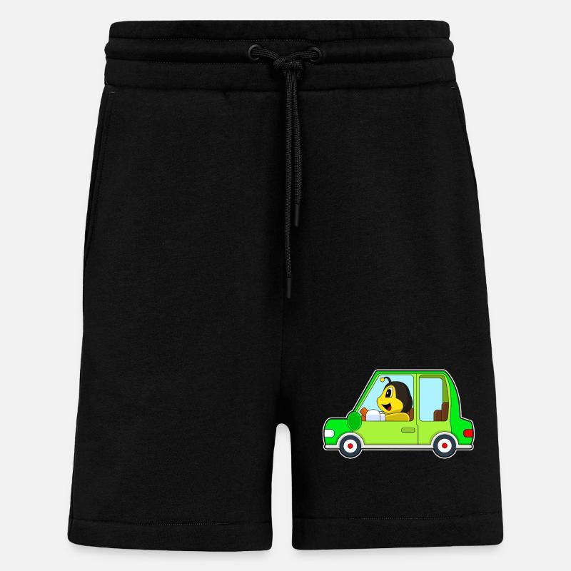 Bee Car - Shorts - made by SPREAD - SOLID BLACK