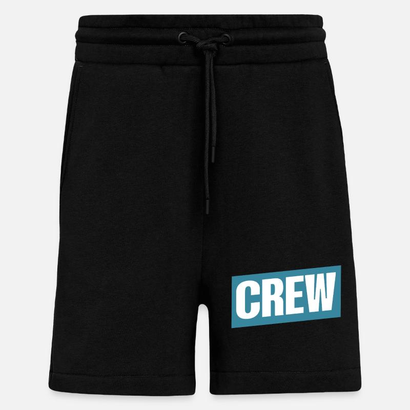 Équipage - Short bio décontracté fabriqué en UE - SOLID BLACK