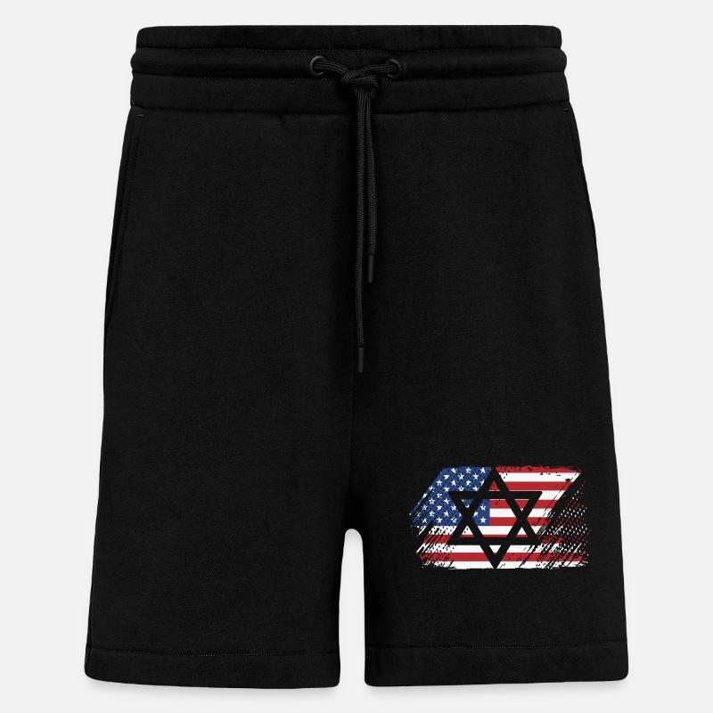 Hanoucca - Short bio décontracté fabriqué en UE - SOLID BLACK