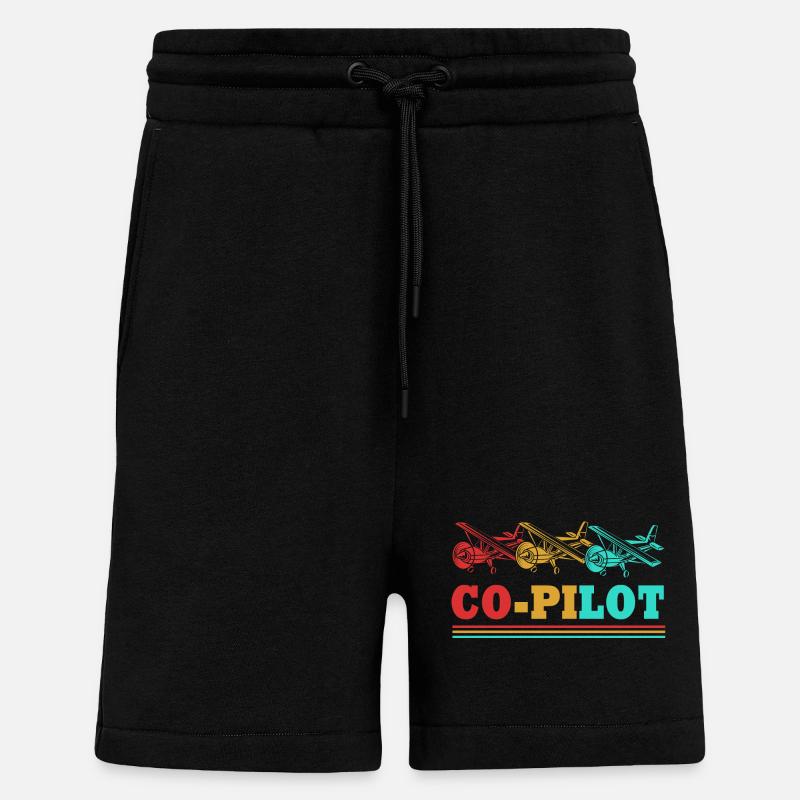 Pilot Flugzeug - Shorts - made by SPREAD - SOLID BLACK