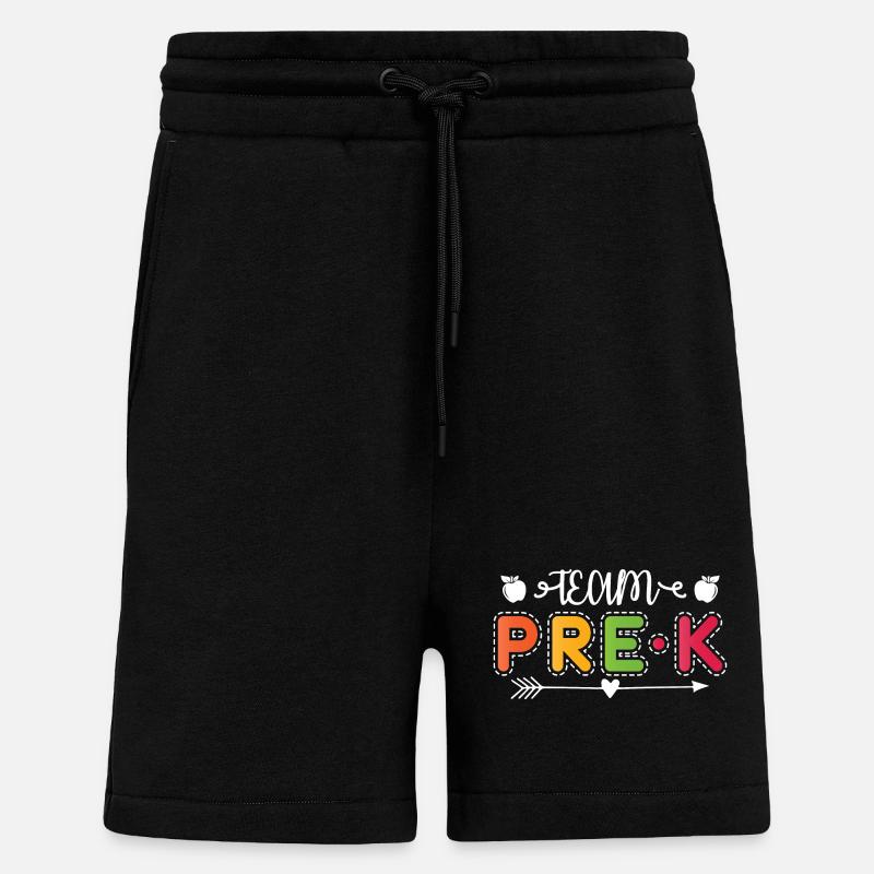 Team Pre K Teacher - Shorts - made by SPREAD - SOLID BLACK
