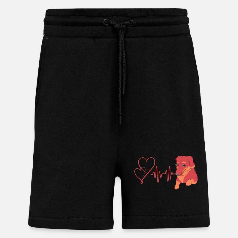 Teckel - Short bio décontracté fabriqué en UE - SOLID BLACK