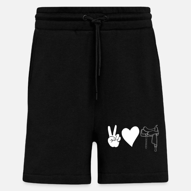 Reiten Pferde - Shorts - made by SPREAD - SOLID BLACK