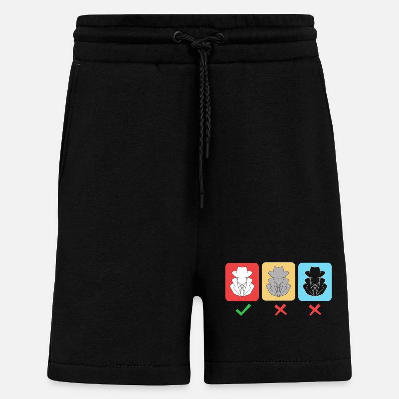 Cybersecurity Cyber Programmer Hacker - Shorts - made by SPREAD - SOLID BLACK