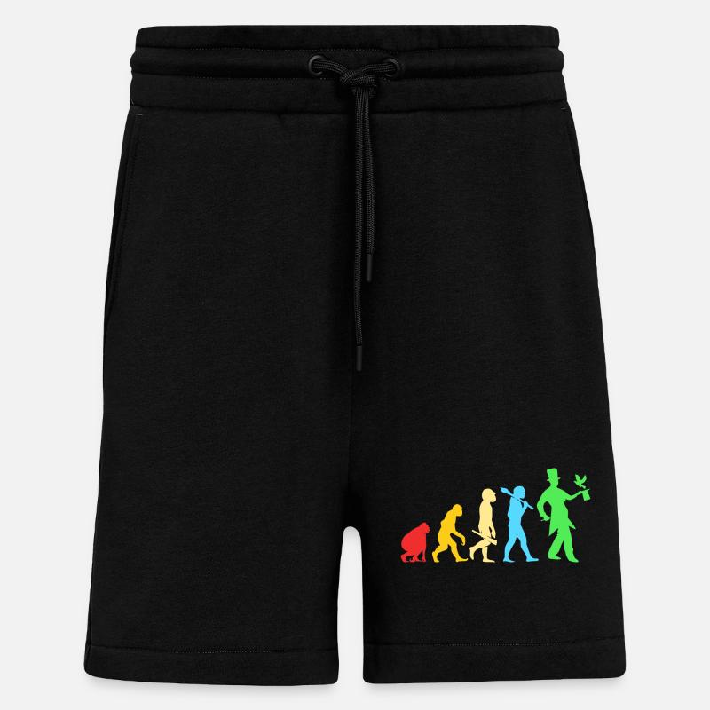 Wizard Magic Magician Evolution - Short bio décontracté fabriqué en UE - SOLID BLACK