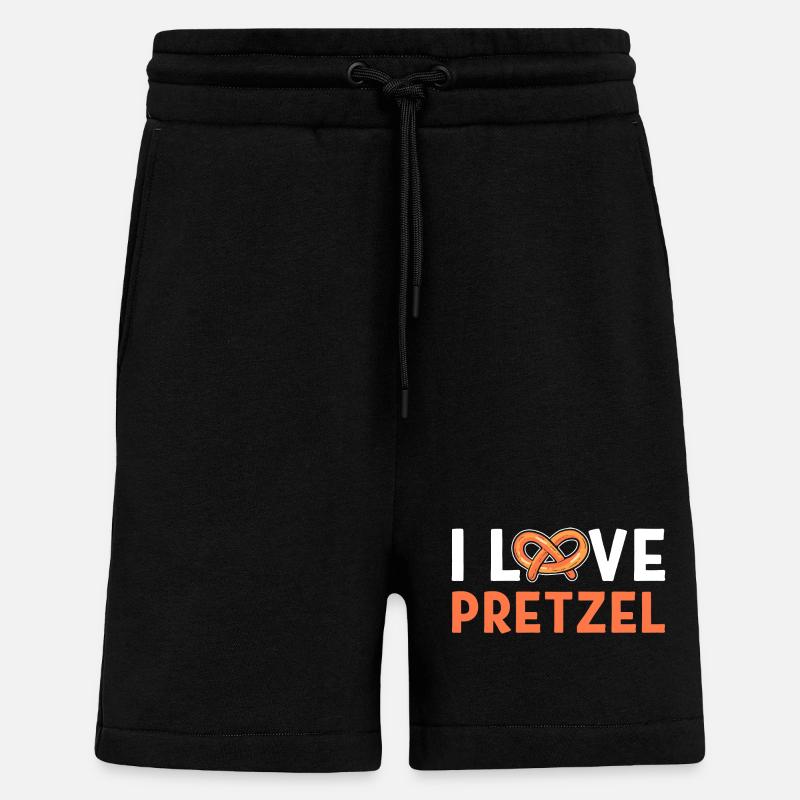 bretzel - Short bio décontracté fabriqué en UE - SOLID BLACK