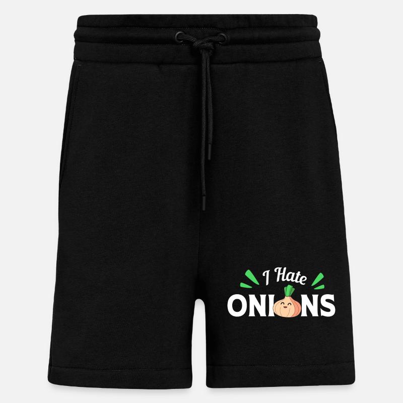 Oignon - Short bio décontracté fabriqué en UE - SOLID BLACK