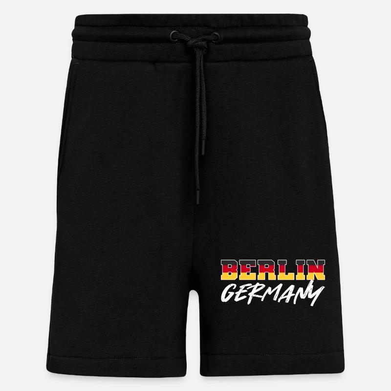 Germany Berlin - Shorts - made by SPREAD - SOLID BLACK