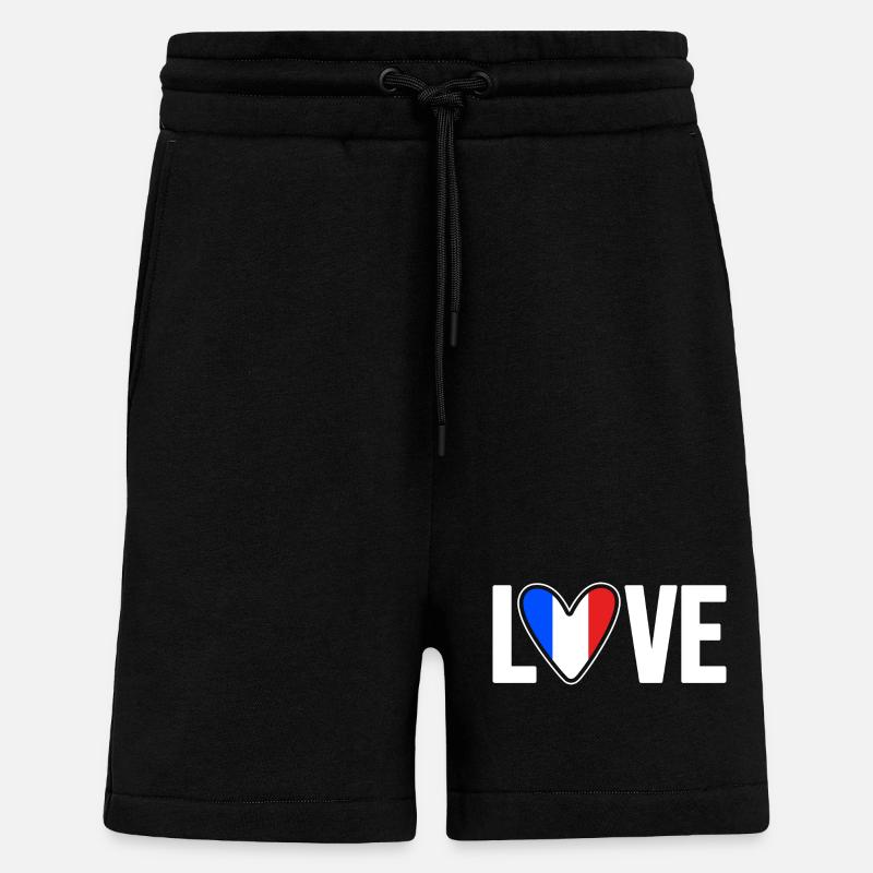 Frankreich - Shorts - made by SPREAD - SOLID BLACK