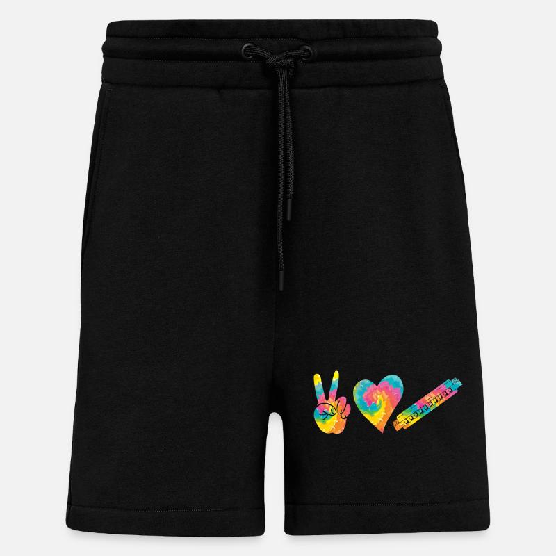 Harmonica Harmonica - Shorts - made by SPREAD - SOLID BLACK