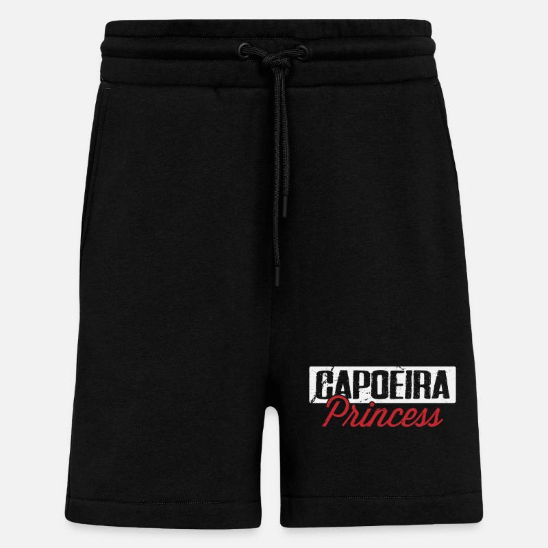 Capoeira Princesse - Short bio décontracté fabriqué en UE - SOLID BLACK