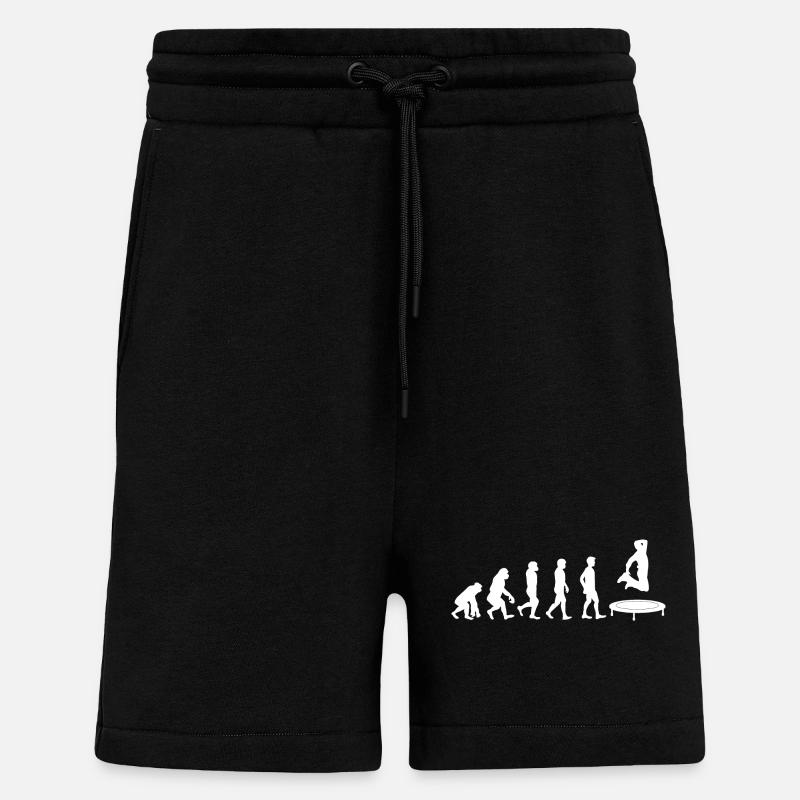 Trampoline Evolution - Short bio décontracté fabriqué en UE - SOLID BLACK