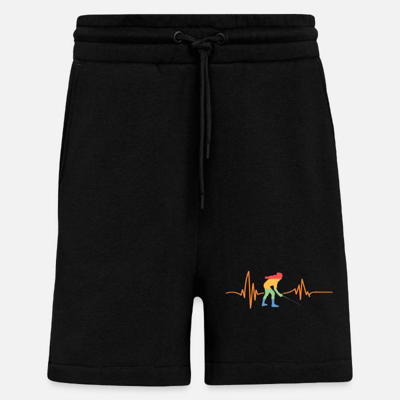 Fechter Herzschlag Fechten - Shorts - made by SPREAD - SOLID BLACK