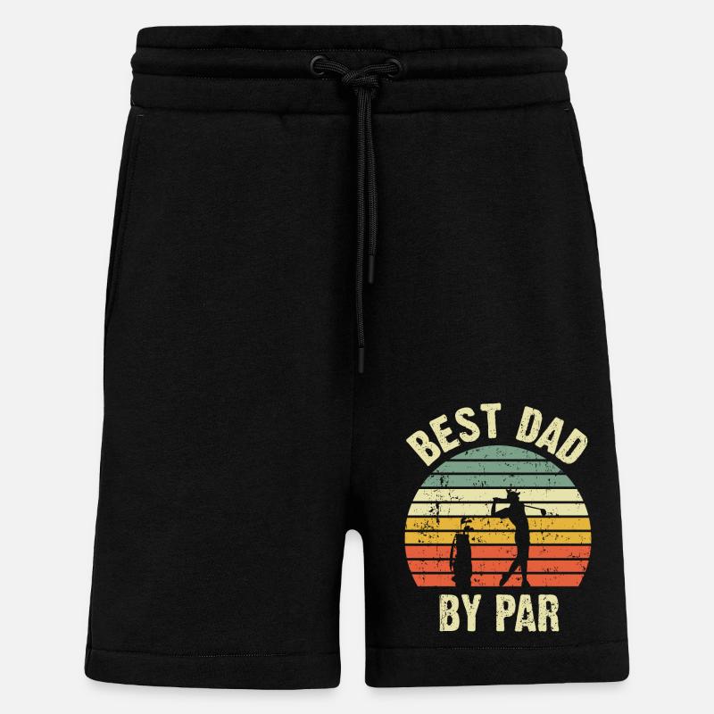 Best dad by par - Shorts - made by SPREAD - SOLID BLACK