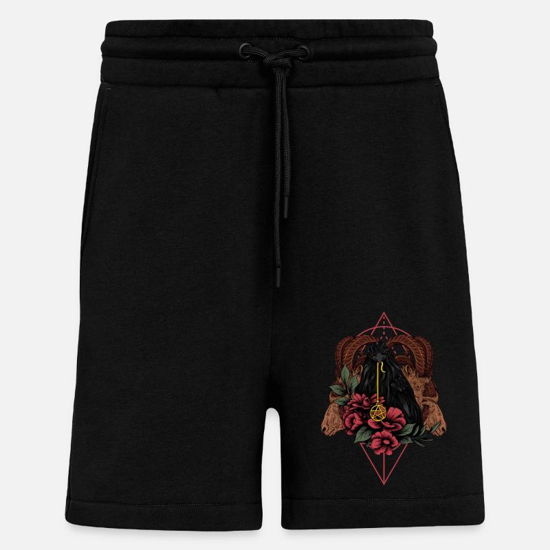 Rabe Krähe des Todes - Shorts - made by SPREAD - SOLID BLACK