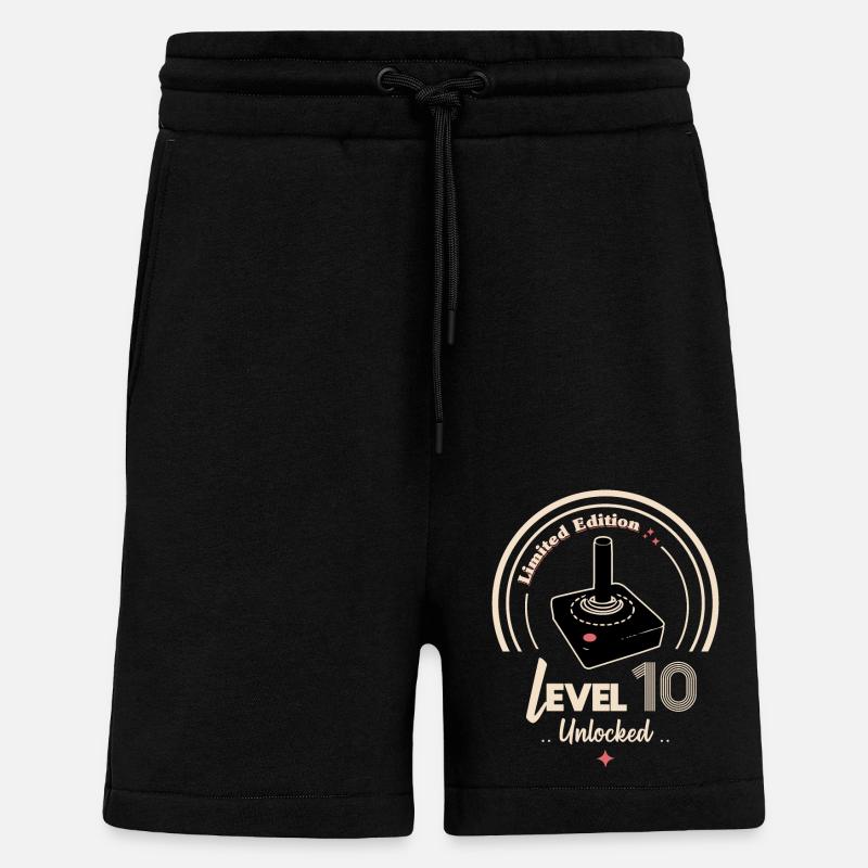 Level 10 unlocked - Shorts - made by SPREAD - SOLID BLACK