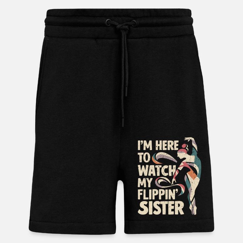 Stolzer Zuschauer – Schwester - Shorts - made by SPREAD - SOLID BLACK