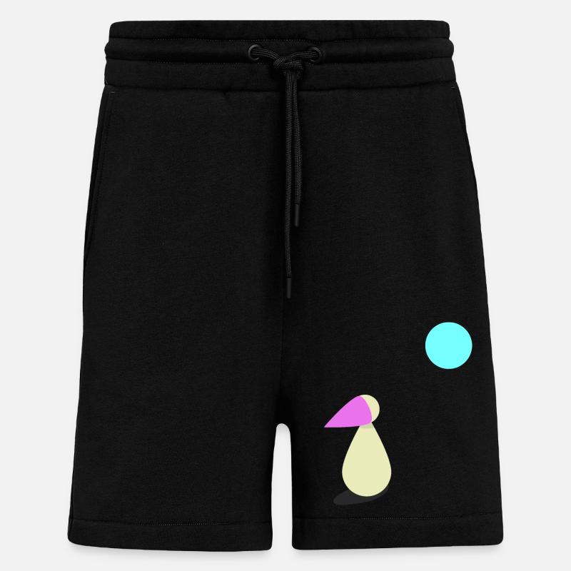 Sehnsucht Mondschein Geschenk - Shorts - made by SPREAD - SOLID BLACK